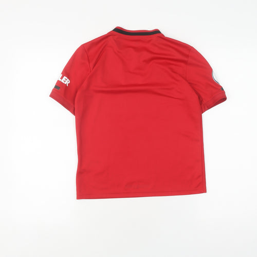 Adidas Red Boys Football Jersey M - Sports Style Activewear