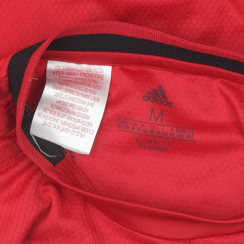 Adidas Red Boys Football Jersey M - Sports Style Activewear
