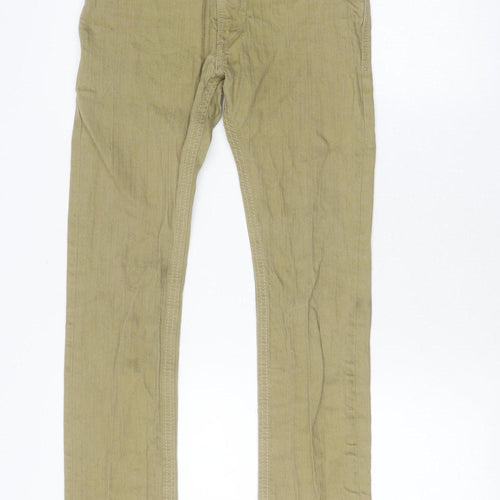 Diesel Womens Beige Straight Jeans Size 12 Regular Fit
