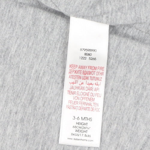 Junior J Grey Unisex Baby Pea Coat 3-6 Months