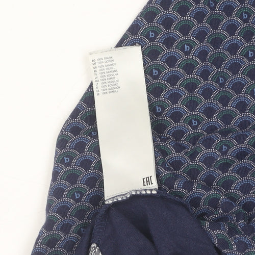 Ted Baker Boys Blue Geometric Polo Shirt, Size 2-3 Years