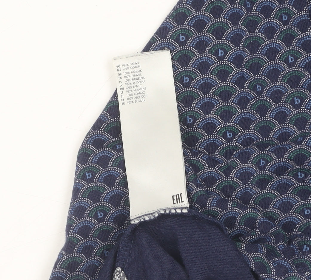 Ted Baker Boys Blue Geometric Polo Shirt, Size 2-3 Years