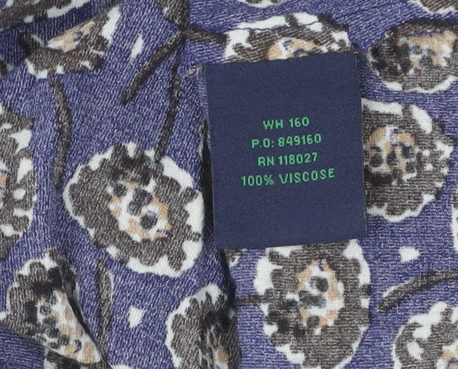 Boden Women's Blue Floral Wrap Dress, Size 12