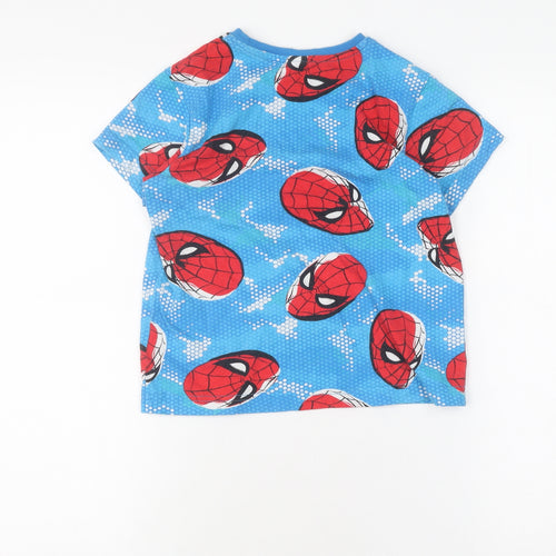 Boys Blue Spider-Man T-Shirt, Size 8, Graphic Print, Short Sleeve