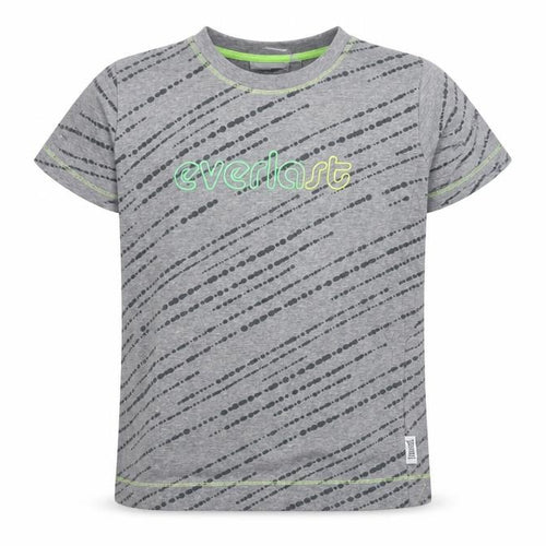 Everlast Grey Unisex Kids T-Shirt, Size 12, Logo Print