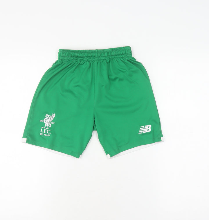 New Balance Boys' Green Athletic Shorts Size 9 Sports Ideal
