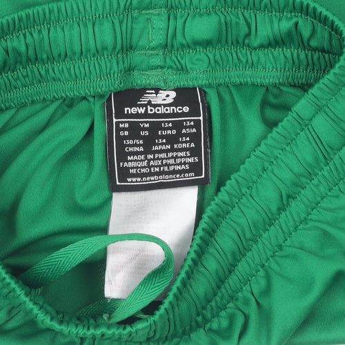 New Balance Boys' Green Athletic Shorts Size 9 Sports Ideal