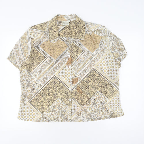 Eastex Women's Multicoloured Size 16 Button-Up Shirt