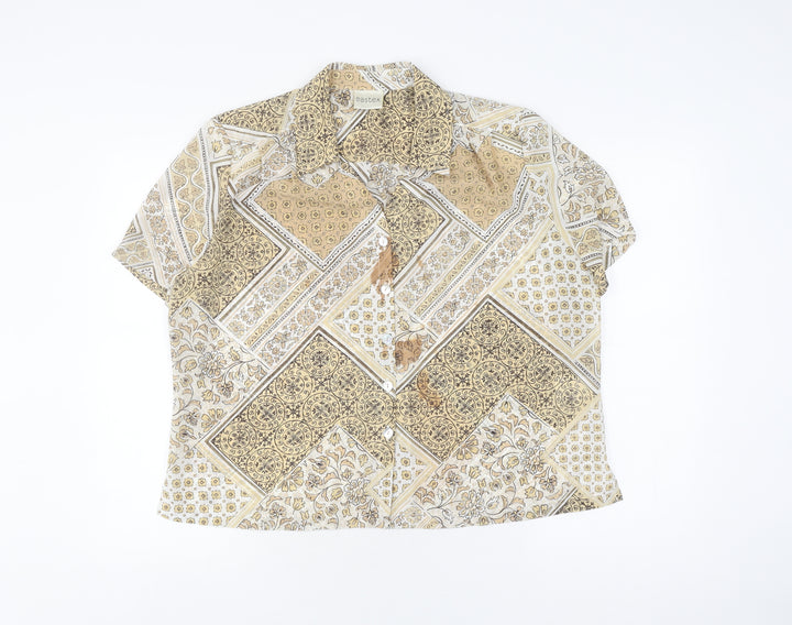 Eastex Women's Multicoloured Size 16 Button-Up Shirt
