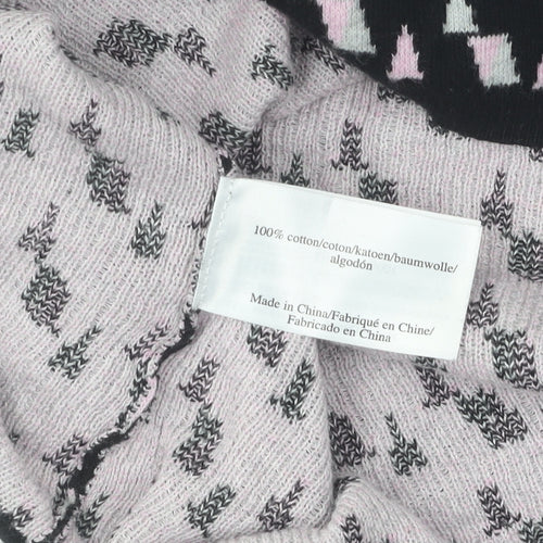 Laura Ashley Women's Black Cardigan, Size 12, Geometric Knit