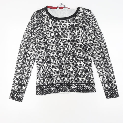 Laura Ashley Women's Geometric Knit Jumper, Size 8
