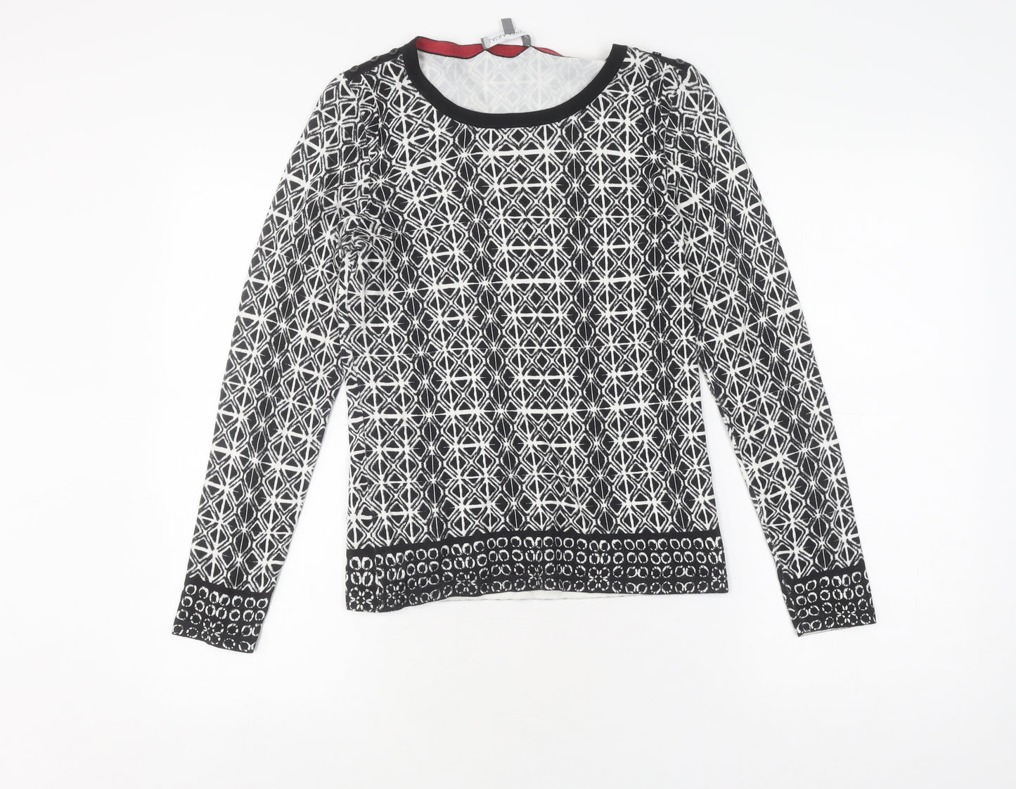 Laura Ashley Women's Geometric Knit Jumper, Size 8