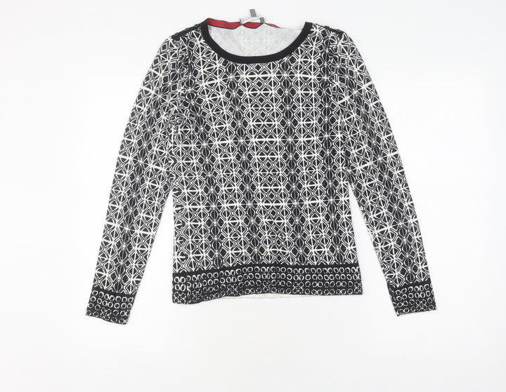 Laura Ashley Women's Geometric Knit Jumper, Size 8