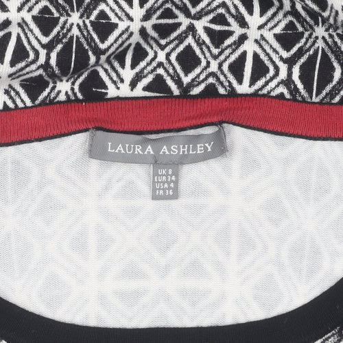 Laura Ashley Women's Geometric Knit Jumper, Size 8