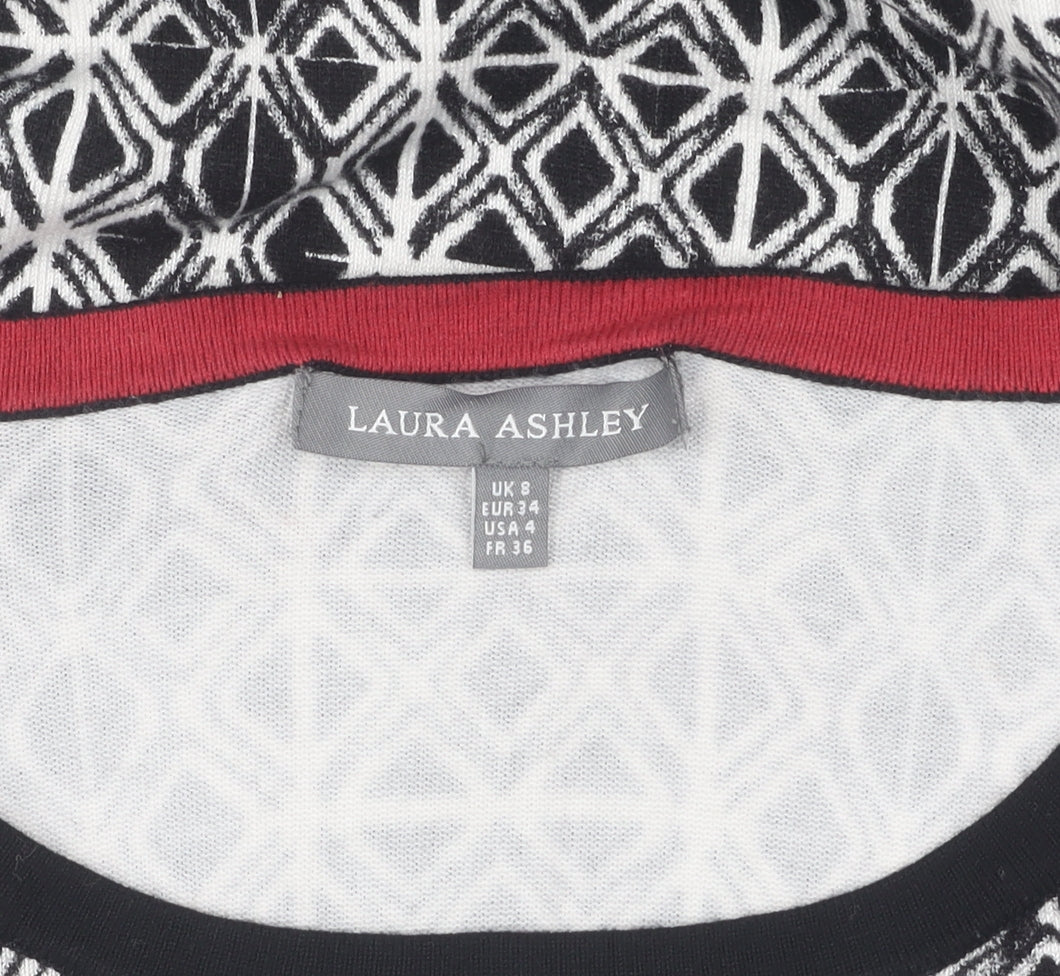 Laura Ashley Women's Geometric Knit Jumper, Size 8