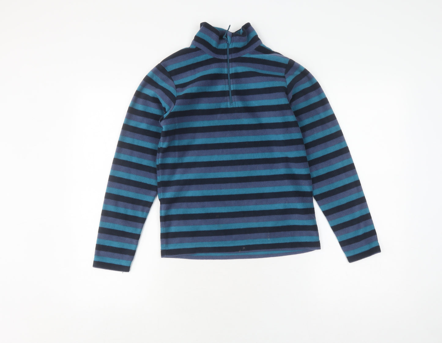 Mountain Warehouse Boys Blue Striped Fleece Sweatshirt 9-10 Years