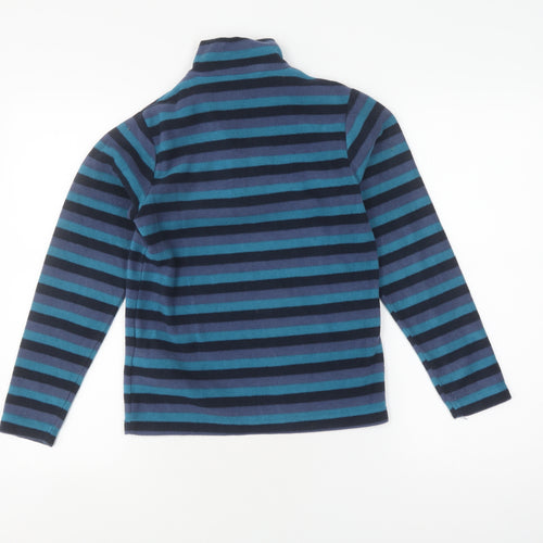 Mountain Warehouse Boys Blue Striped Fleece Sweatshirt 9-10 Years