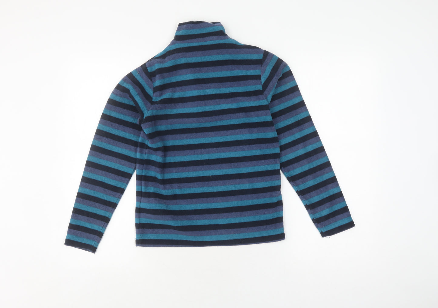 Mountain Warehouse Boys Blue Striped Fleece Sweatshirt 9-10 Years