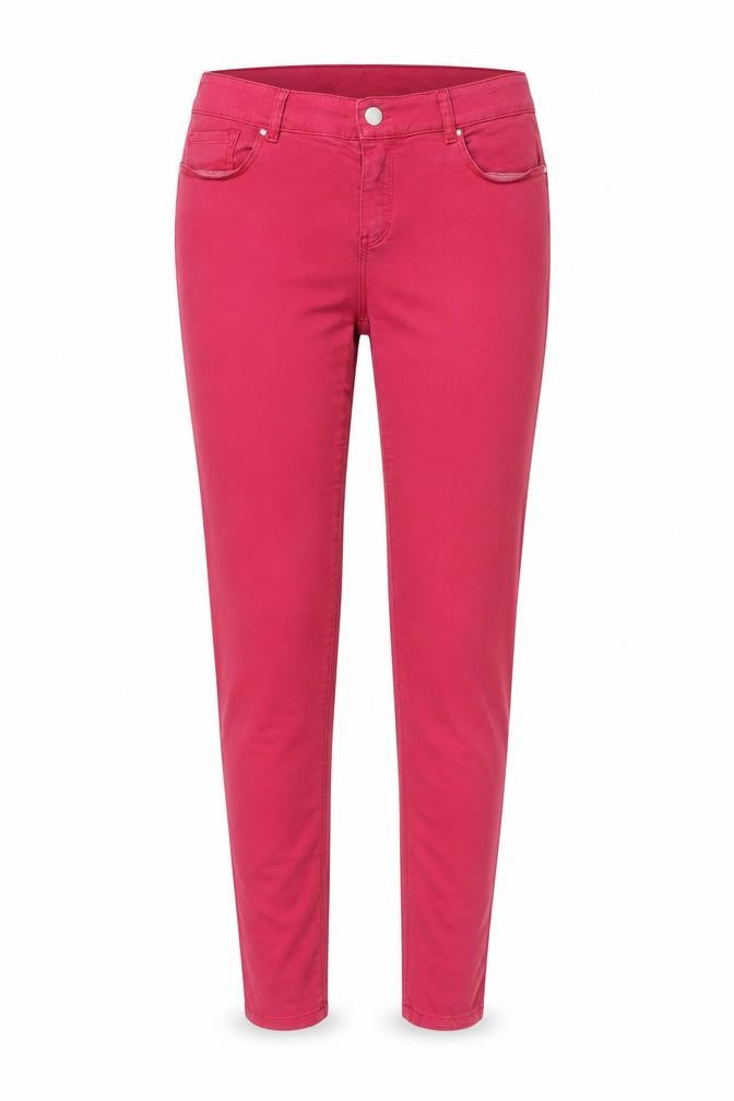 Front view of Massimo Dutti Women's Pink Skinny Trousers, size 10