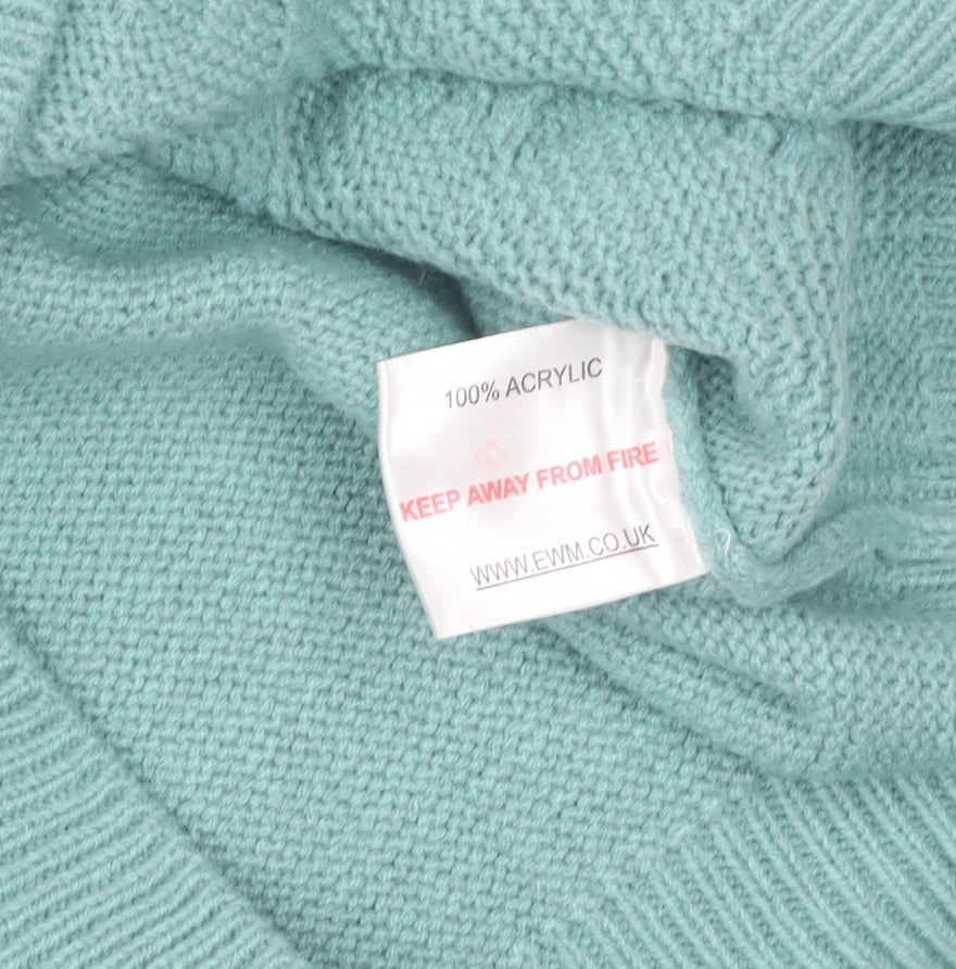 Honor Millburn Women's Green Mock Neck Pullover Jumper Size 10-12