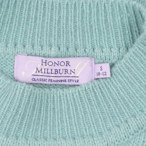 Honor Millburn Women's Green Mock Neck Pullover Jumper Size 10-12