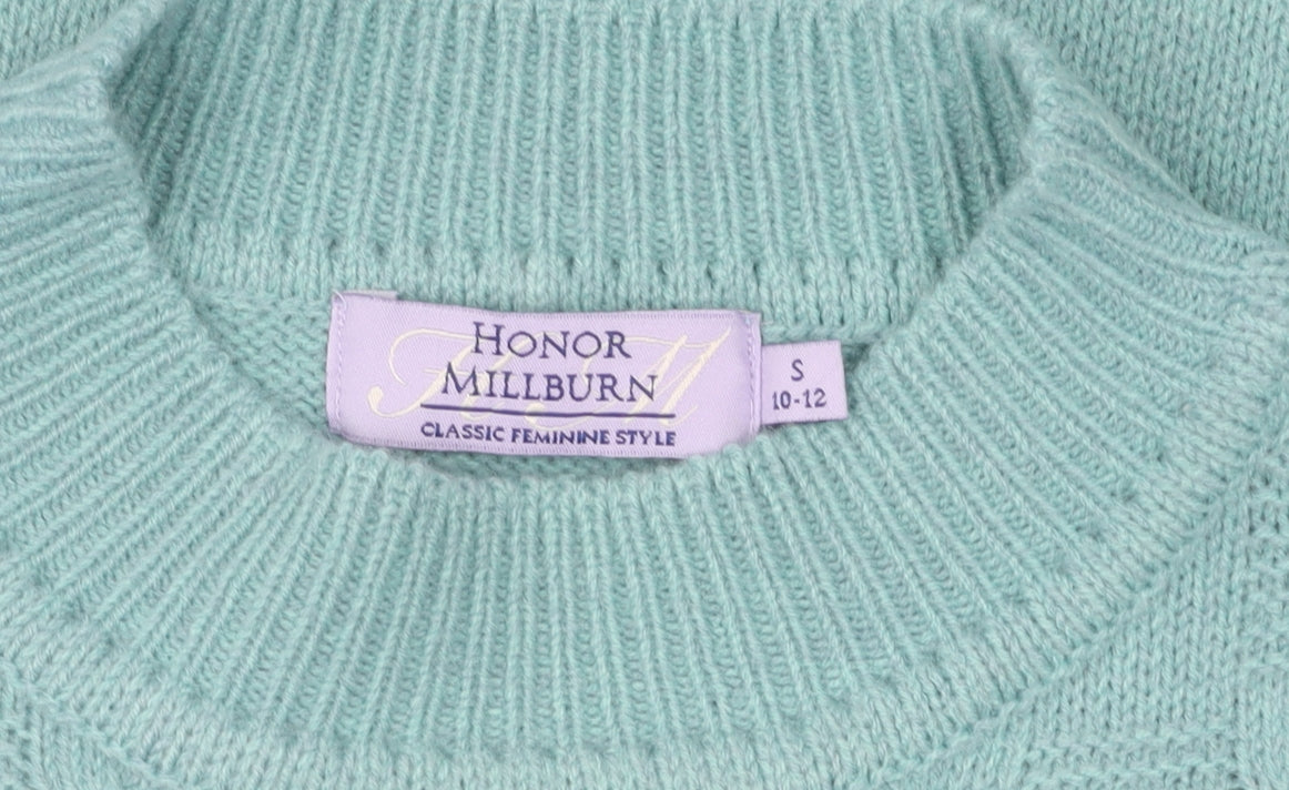Honor Millburn Women's Green Mock Neck Pullover Jumper Size 10-12