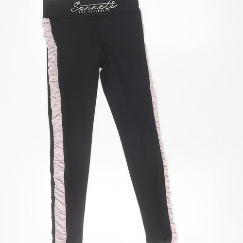 Sonneti Girls Black Ankle Leggings Size 12-13