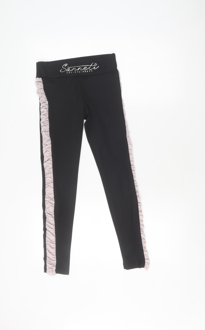 Sonneti Girls Black Ankle Leggings Size 12-13