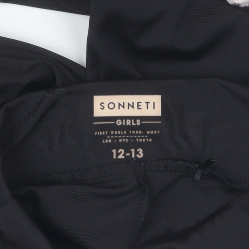 Sonneti Girls Black Ankle Leggings Size 12-13