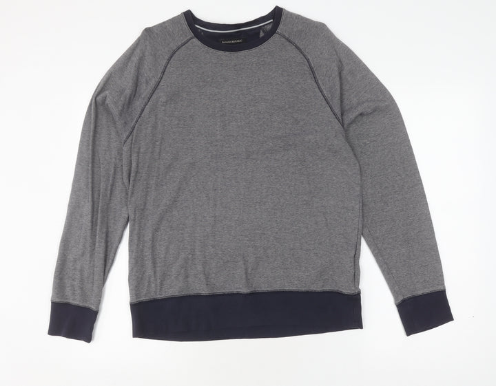 Banana Republic Unisex Grey Pullover Sweatshirt L