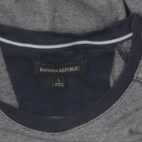 Banana Republic Unisex Grey Pullover Sweatshirt L