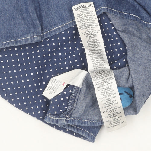 Jasper Conran Unisex Baby Blue Shirt Dress 12-18 Months