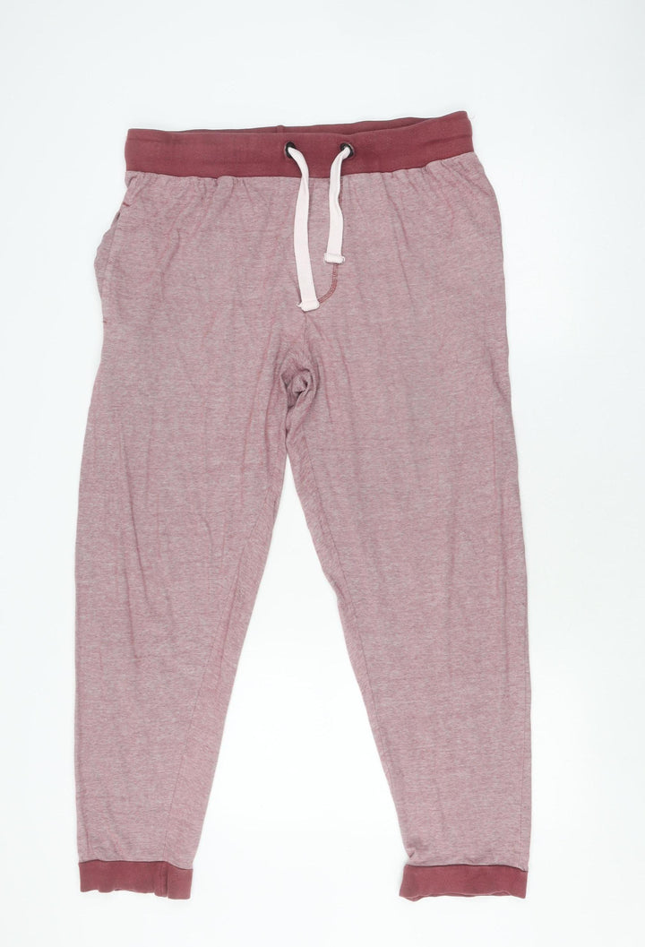 SC&Co California Red Striped Joggers - L, Unisex Adults - Casual Wear