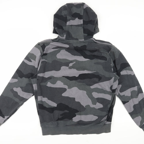 Nike Men's Grey Camouflage Pullover Hoodie M