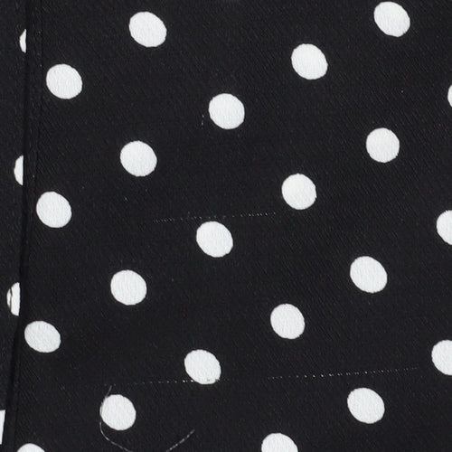 JoJo Maman Bébé Women's Black Polka Dot Shirt Dress Size 10