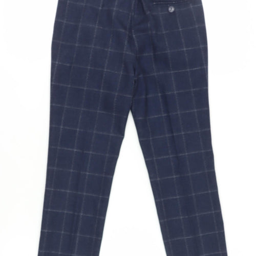 Paisley Boys Blue Check Dress Pants, Size 10 Years