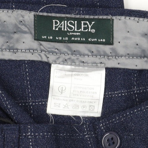 Paisley Boys Blue Check Dress Pants, Size 10 Years