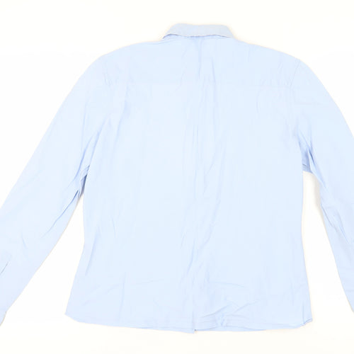 Nicole Farhi Women's Blue Button-Up Shirt UK 12