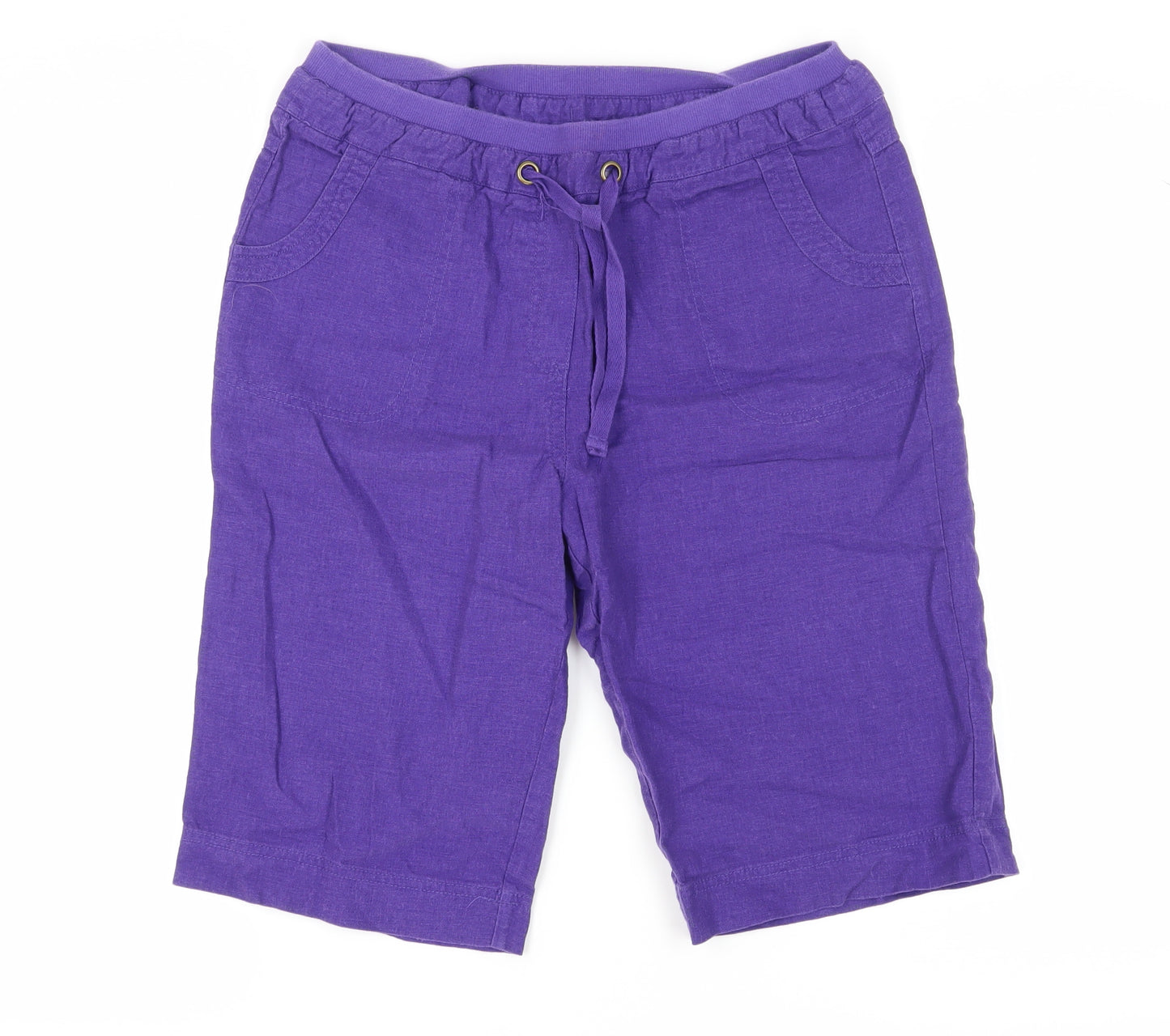 Cotton Traders Women's Purple Bermuda Shorts Size 12 Relaxed