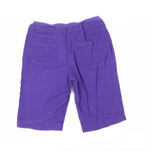 Cotton Traders Women's Purple Bermuda Shorts Size 12 Relaxed