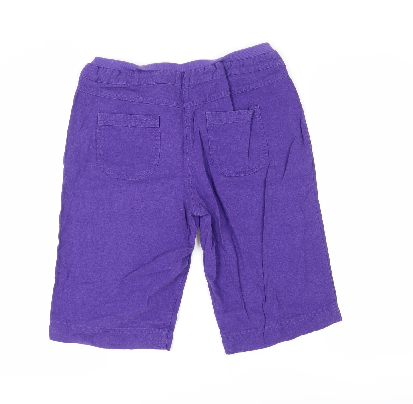 Cotton Traders Women's Purple Bermuda Shorts Size 12 Relaxed