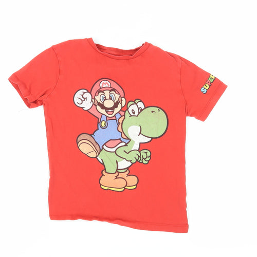 Next Girls Red Super Mario T-Shirt 8 Years - Graphic Tee