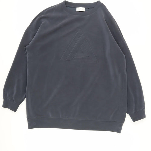 Next Women's Blue Sweatshirt, L, Modal Blend, Crew Neck