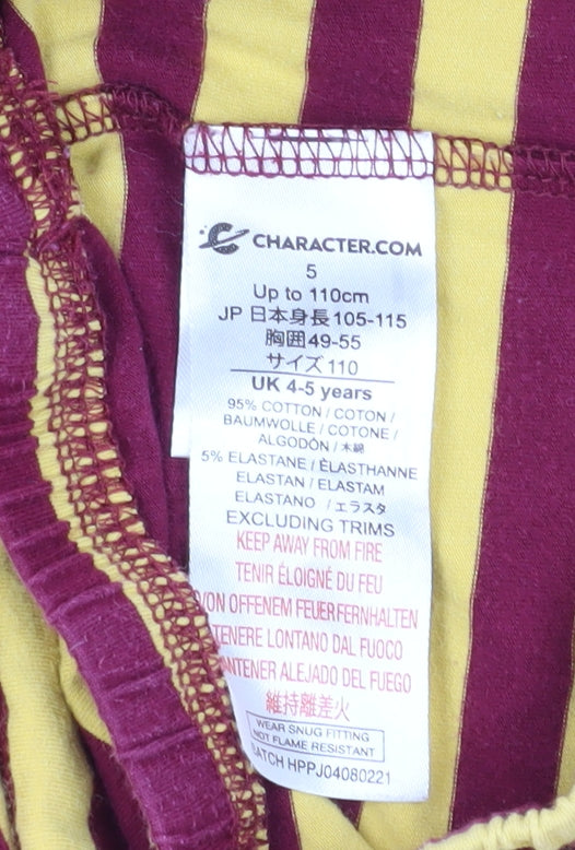 Boys Harry Potter Striped Pyjama Pants 4-5 Years Multicoloured