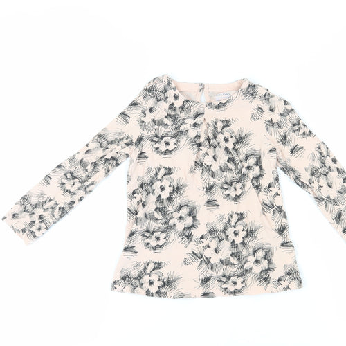 Gap Girls Ivory Floral T-Shirt, 5 Years, Long Sleeve