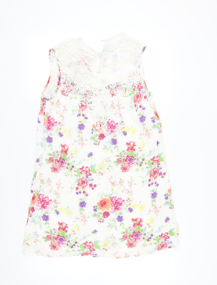 Vero Moda Women's Multicoloured Floral Shift Dress M