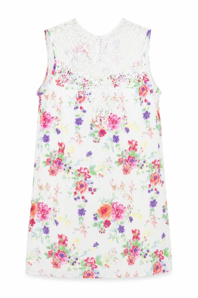 Front view of Vero Moda Women's Multicoloured Floral Shift Dress M