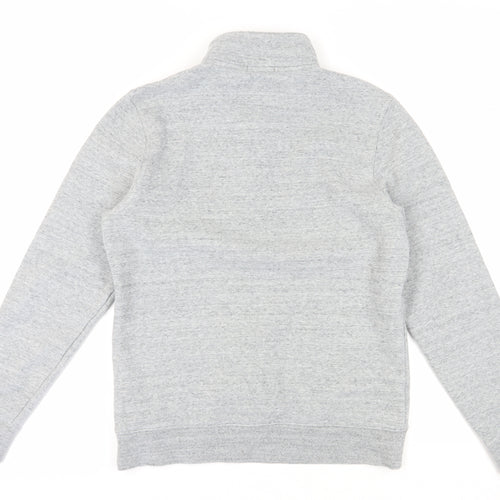 Jack Wills Men's Grey 1/4 Zip Sweatshirt M