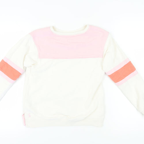 Joules Girls Ivory Pullover Sweatshirt, Size 9 Years