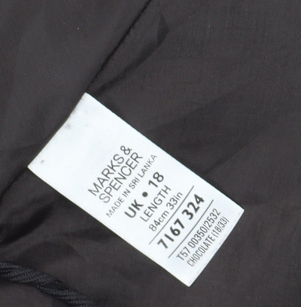 Marks and Spencer Brown A-Line Skirt Size 18